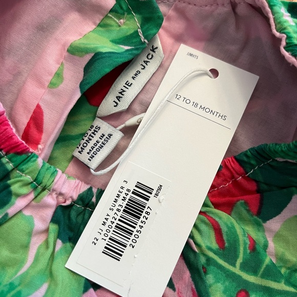 Janie and Jack Tropical Print Romper - Picture 2 of 2